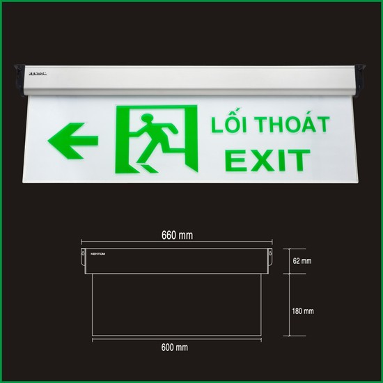Đèn Exit thoát hiểm Kentom Kt670